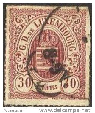 LM0069 Luxembourg 1881 The National Emblem 30c CTO - 1859-1880 Wapenschild