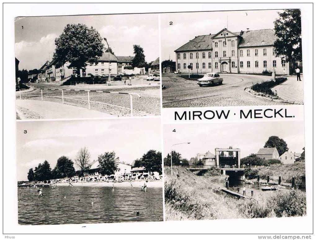 D1167    MIROW : 4-picture Postcard - Neustrelitz