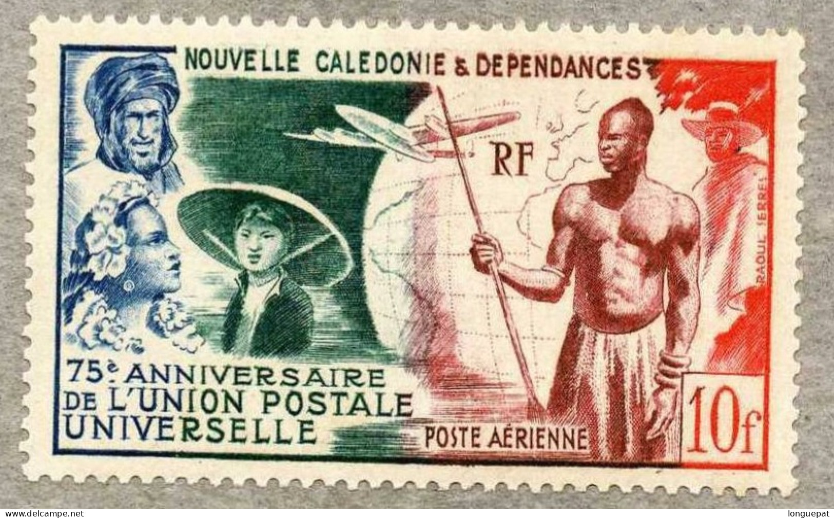 NOUVELLE-CALEDONIE  : 75 Ans De L'Union Postale Universelle - Nuevos