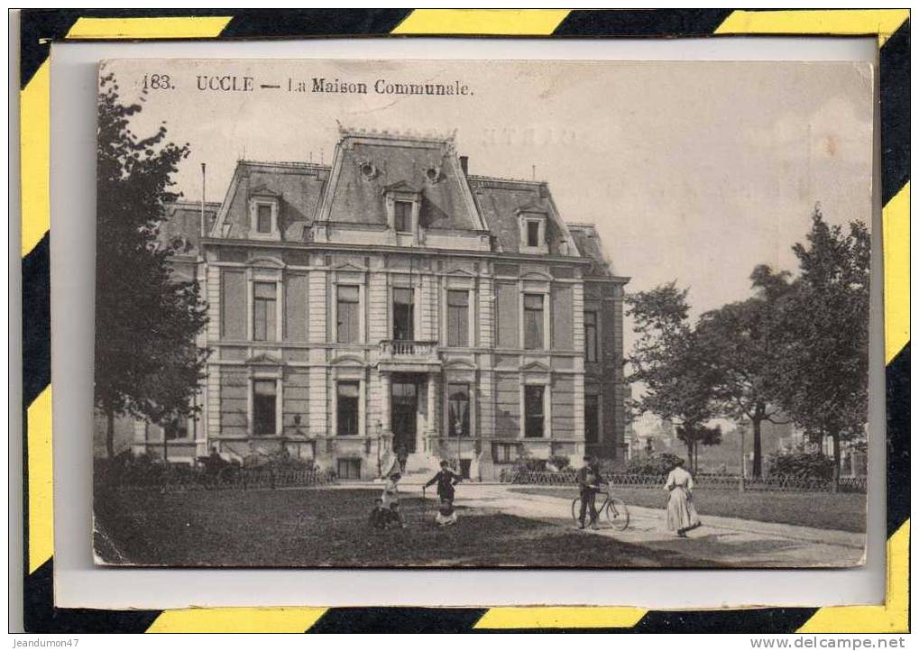 UCCLE. - . LA MAISON COMMUNALE. CARTE ANIMEE. N° 183. - Uccle - Ukkel