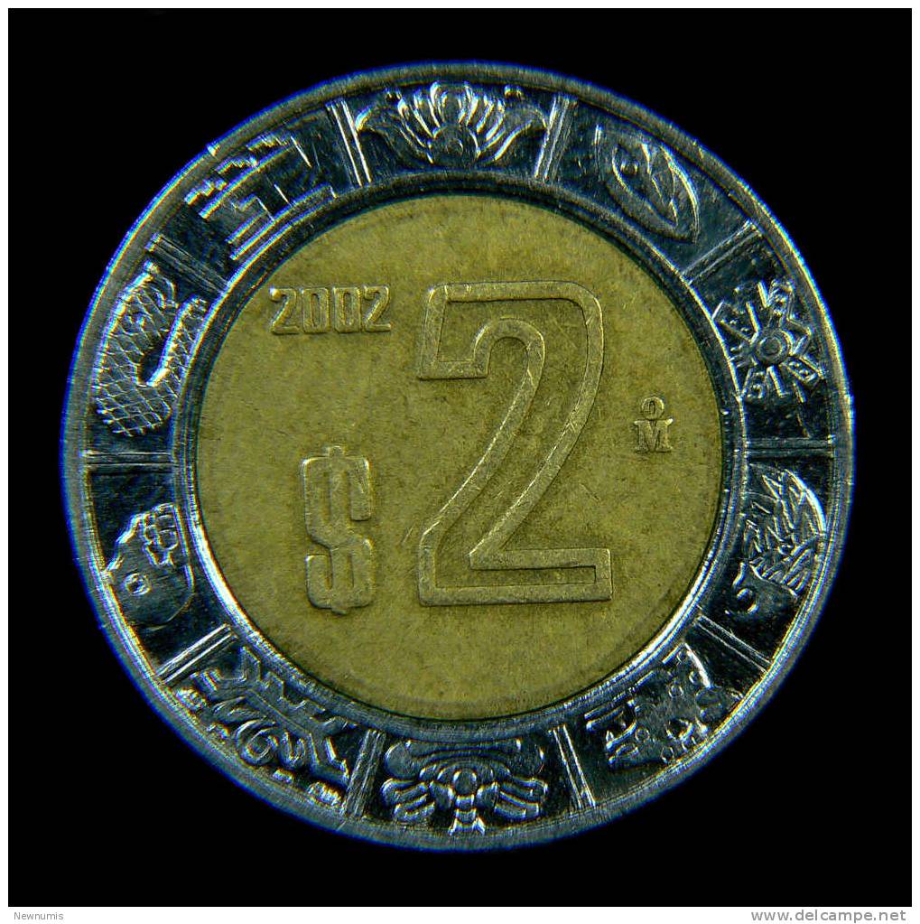 MESSICO 2 PESOS 2002 BIMETALLICA - Mexique