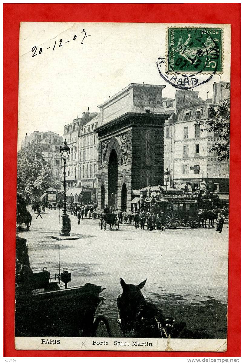 * PARIS-Porte Saint-Martin(COURS De DANSE à Droite)-1907 - District 10