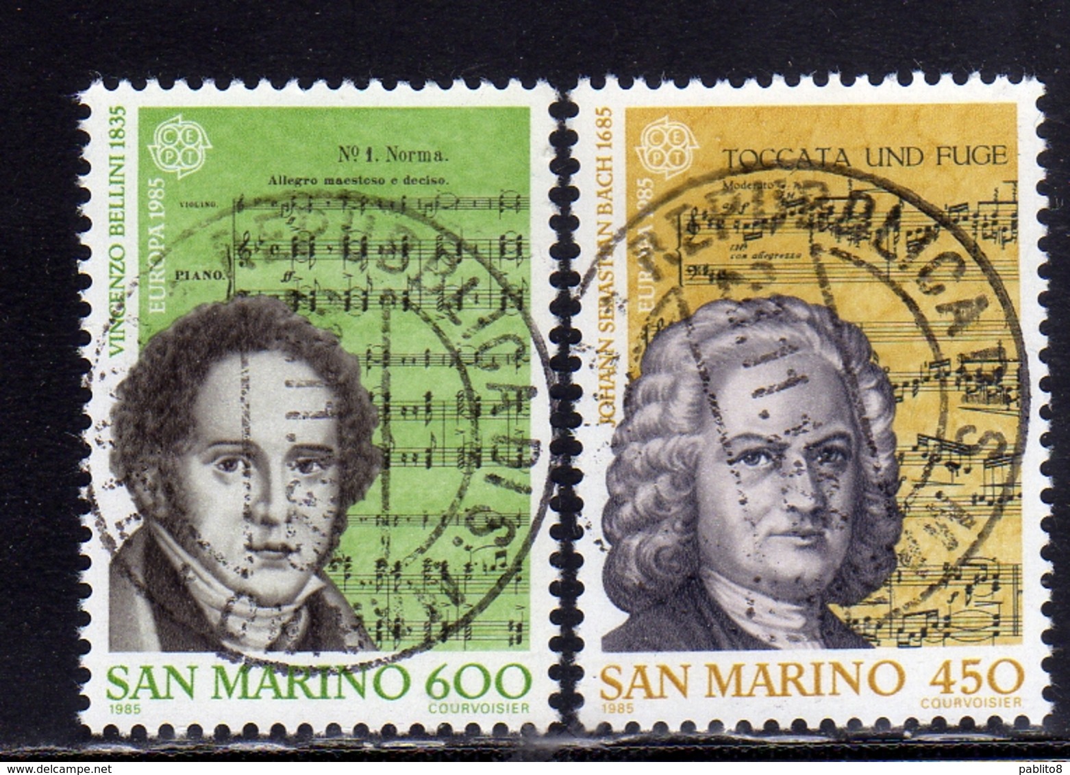 REPUBBLICA DI SAN MARINO 1985 EUROPA UNITA CEPT SERIE COMPLETA COMPLETE SET USATA USED OBLITERE' - Oblitérés