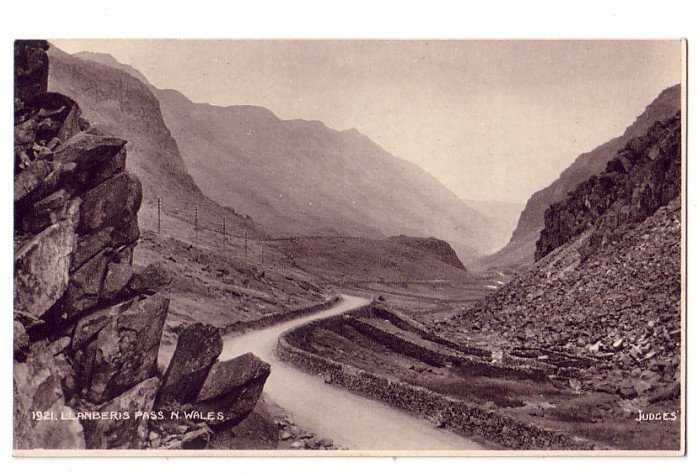 VERITABLE CARTE POSTALE DE GRANDE BRETAGNE LLAMBERIS PASS   N. WALES   1921      SUPERBE - Andere & Zonder Classificatie