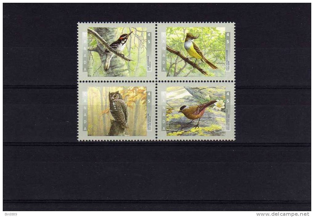 1998 Canada Bird Block Of 4 MNH - Nuevos