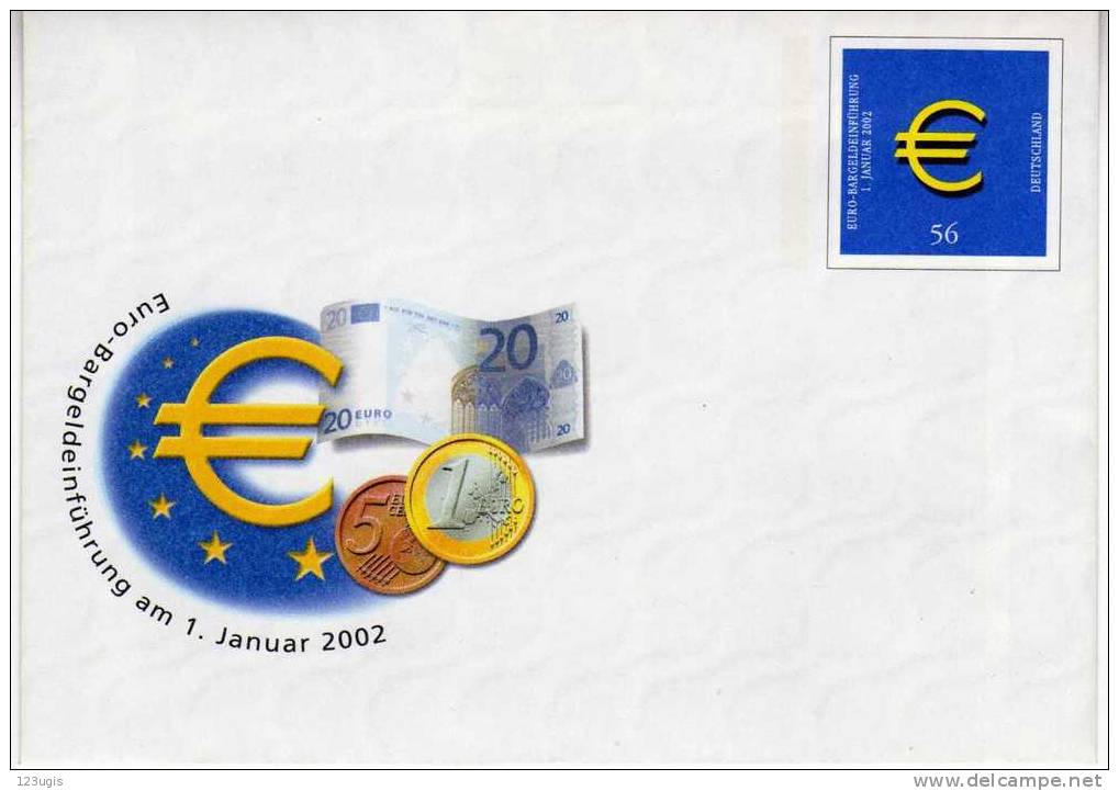 BRD, 2002, Sonderumschlag Mi USo 33 Euro @ - Enveloppes - Neuves