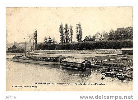 60 VERBERIE - Port Sur L Oise, Vue Du Chat Et Des Platrieres - Verberie