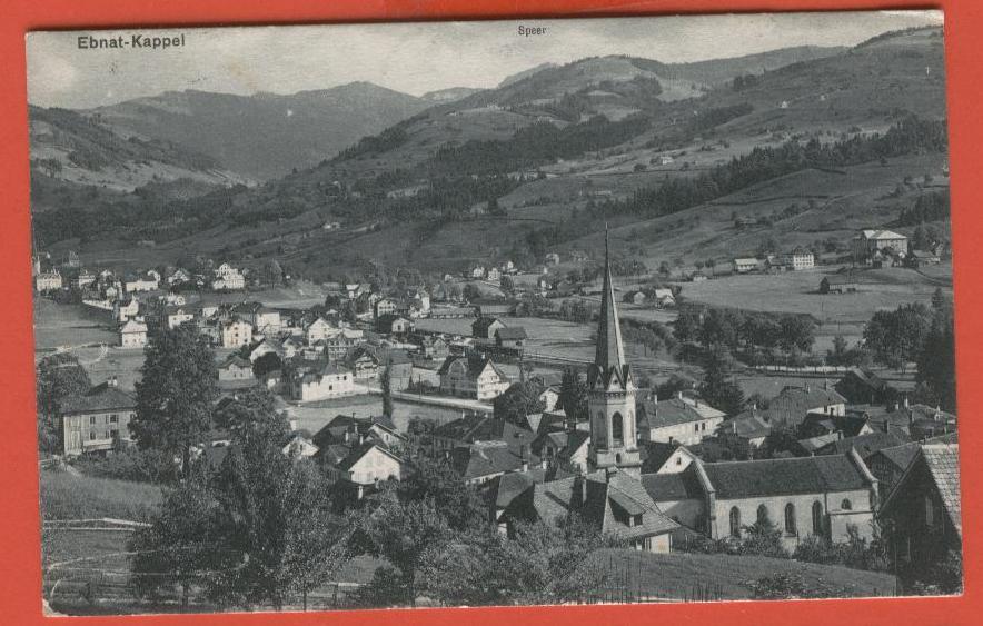 B728, Ebnat, Kappel, Eglise, Chapelle, 1530, Speer, Circulée  1911 - Ebnat-Kappel