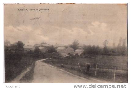 BELGIQUE : MAISSIN (Luxembourg):Route De Jehonville.1925.Oblit.MAI SSIN.Carte Envoyée à NAMUR. - Paliseul