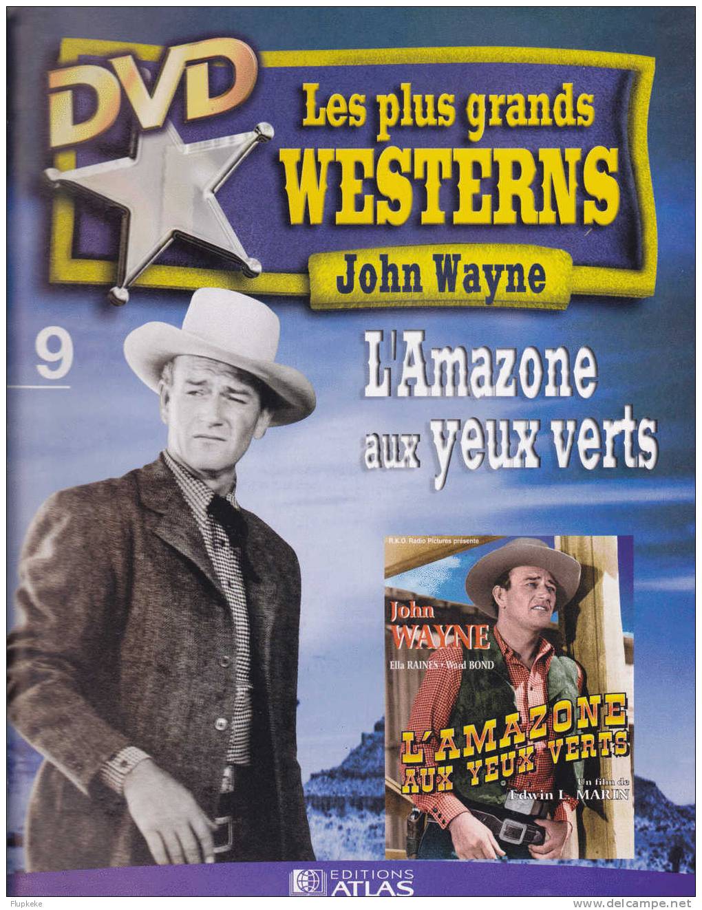 Les Plus Grands Westerns 9 L´Amazone Aux Yeux Verts John Wayne - Télévision