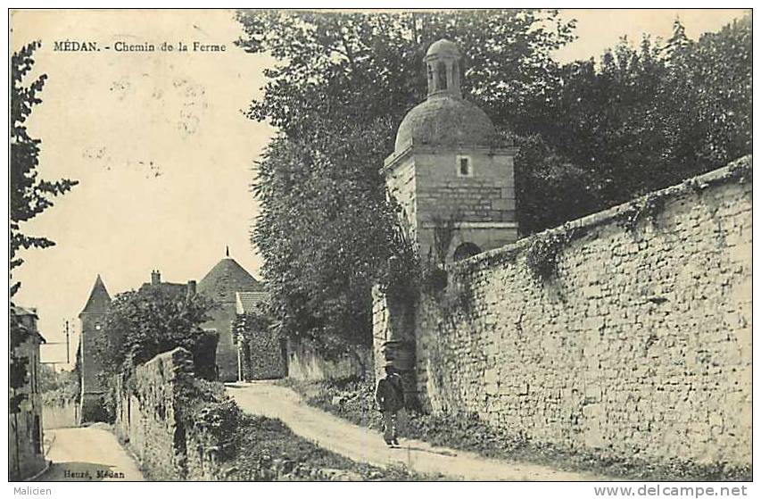 Yvelines - Ref A47- Médan - Chemin De La Ferme - Carte Bon Etat - - Medan