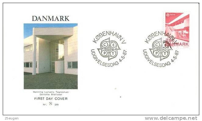 DENMARK 1987 EUROPA CEPT FDC - 1987