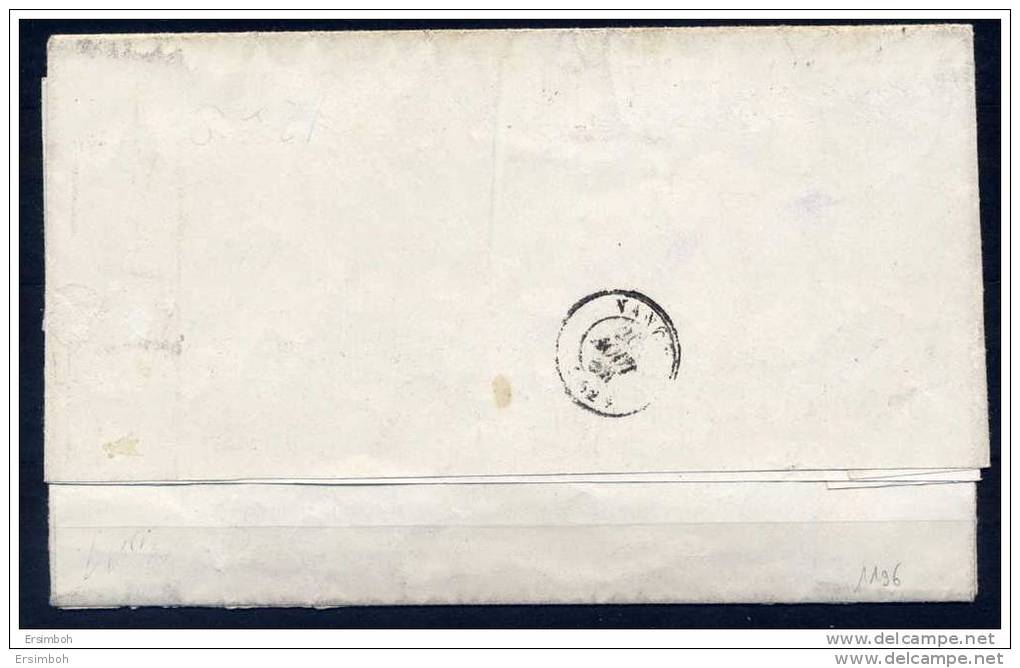 Lettre Paire N°9 Bistre Brun Foncé Luxe Paris à Nancy Cote Dallay 4600&euro;. Rare Et Signée Roumet - 1852 Louis-Napoleon
