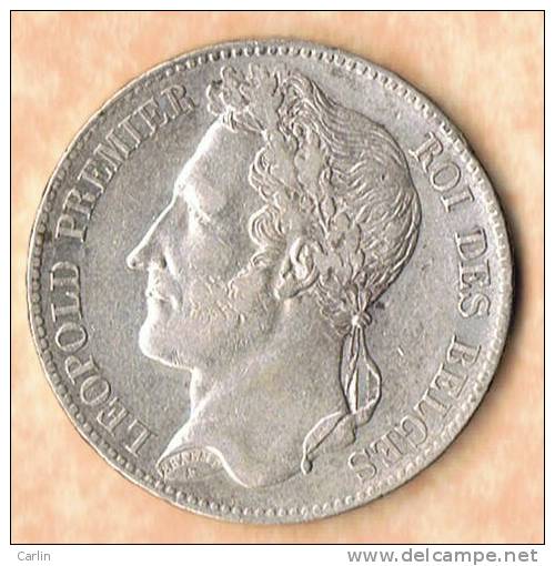 Léopold Ier 5 Francs 1848 . Morin :N°14 - 5 Frank