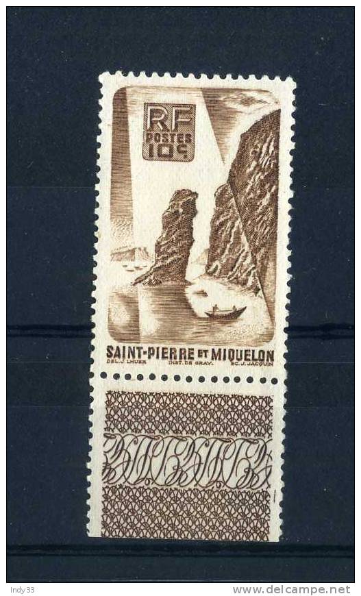 - FRANCE . ST PIERRE ET MIQUELON 1947 . NEUF SANS CHARNIERE BORD DE FEUILLE - Unused Stamps