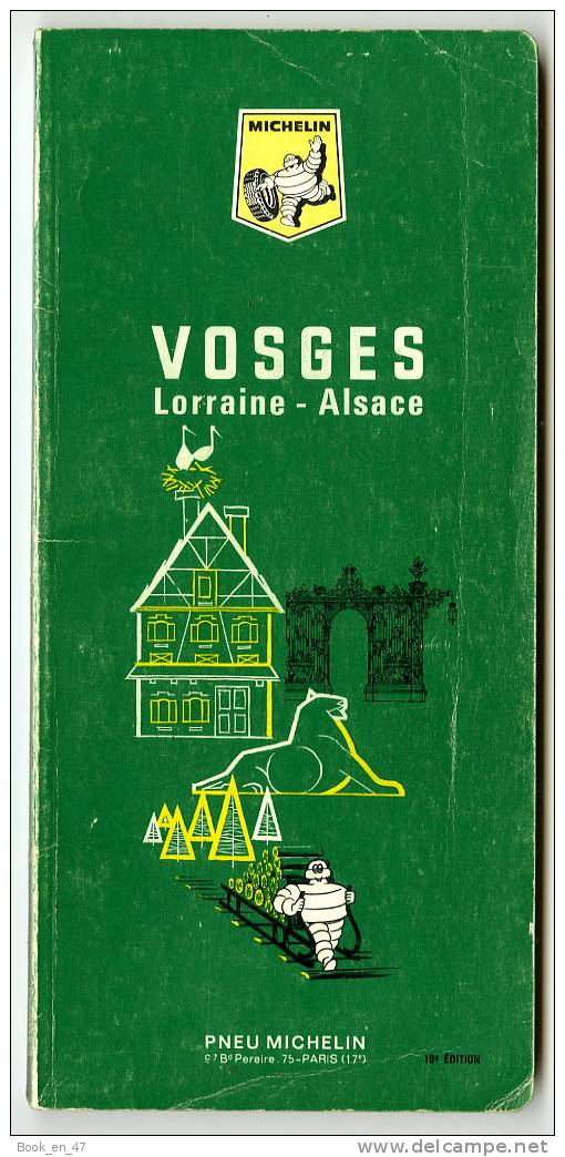 {20190} Michelin , Guide De Tourisme , Vosges Lorraine Alsace , 1967 - Michelin (guides)