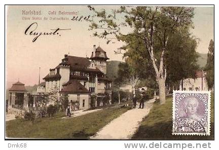 KARLSBAD - CAFE' HELENENHOF - 1909 - Böhmen Und Mähren