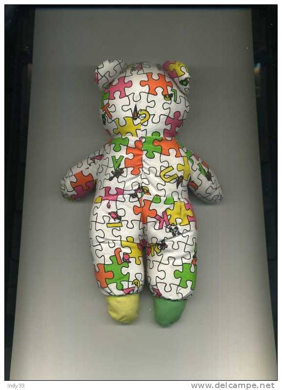 - POUPEE OURSON EN TISSUS . ENV. 21CM - Teddybären