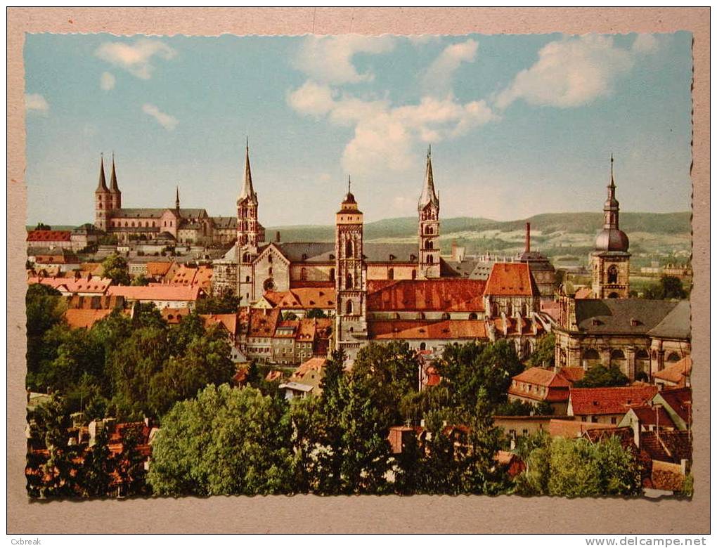 Bamberg, Vierkirchenblick, Michaelsberg, Dom, Obere Pfarre, Stephanskirche - Bamberg