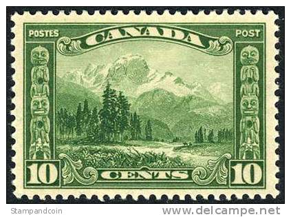 Canada #155 XF Mint Hinged 10c Mt. Hurd From 1928 - Neufs