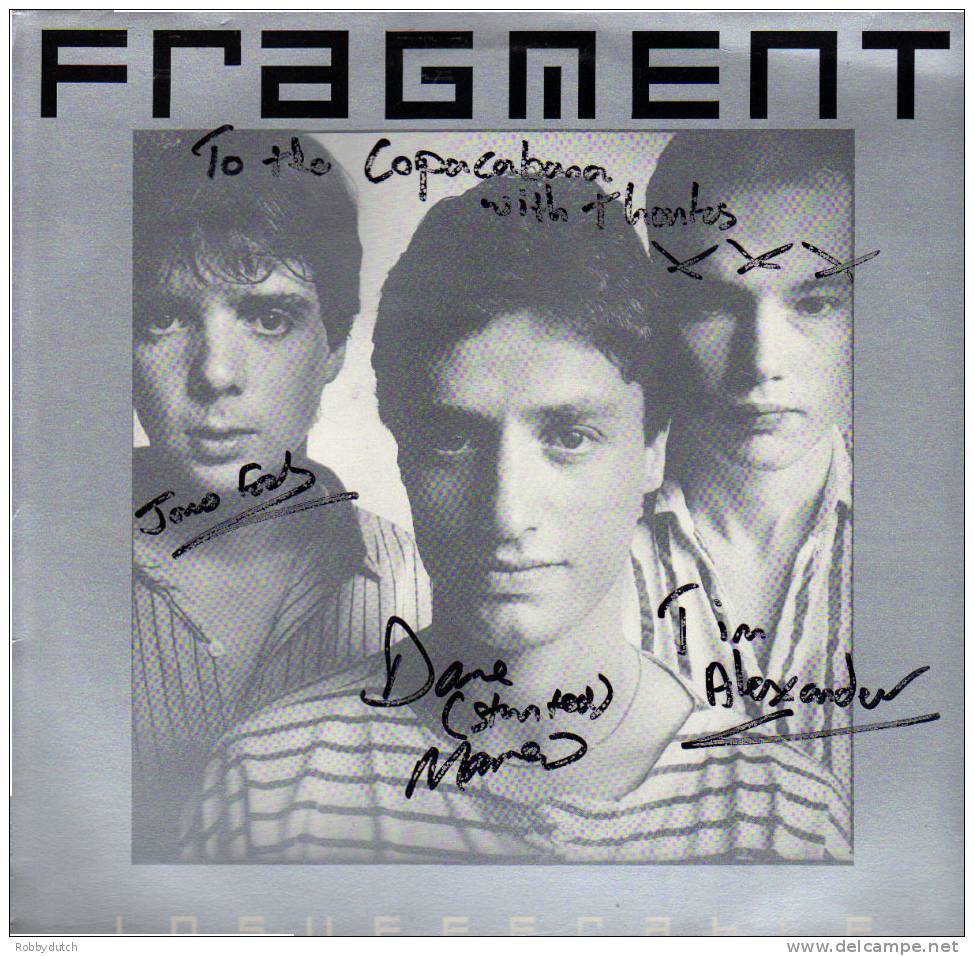 * LP *  FRAGMENT - INSUFFERABLE (White Label Promo Handsigned By All Bandmembers) - Autographs