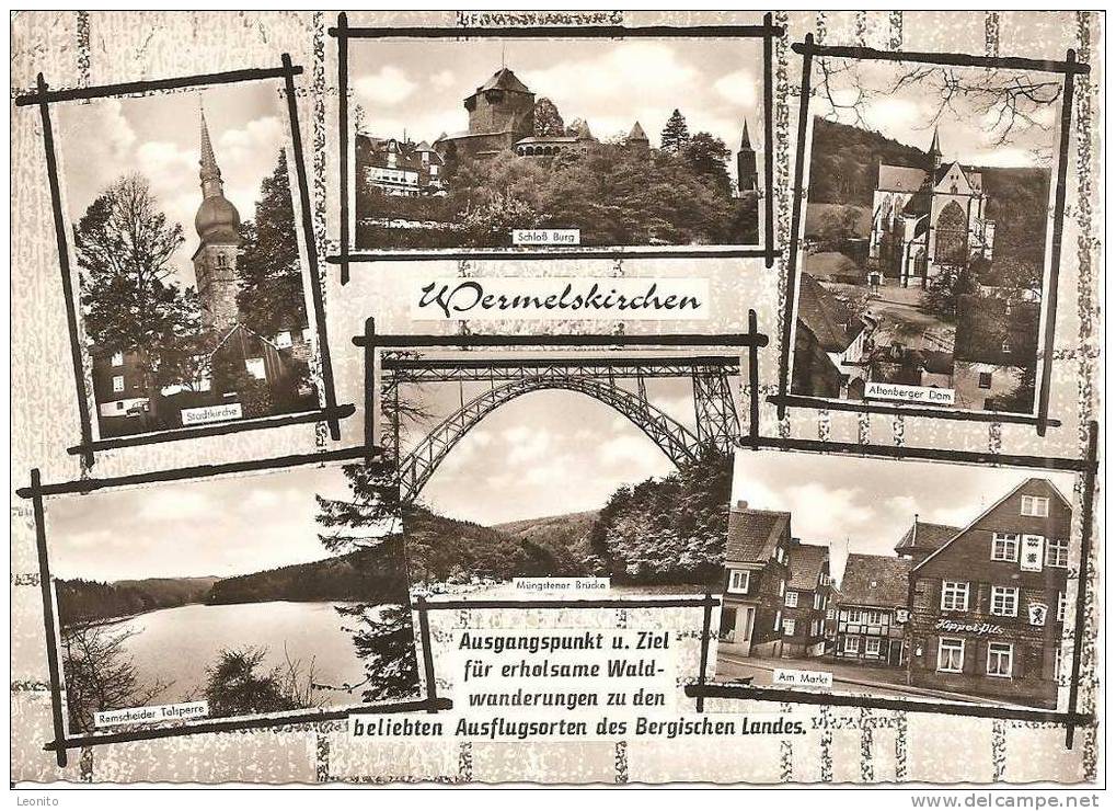 Wermelskirchen 6 Deteilansichten Ca. 1960 - Wermelskirchen