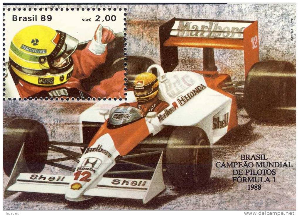 #Brazil 1989. Formel 1. Michel Block 77. MNH(**) - Hojas Bloque