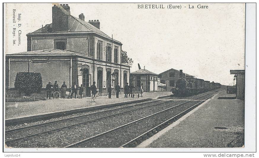 W 407 /CPA  BRETEUIL  (27)   LA  GARE - Breteuil