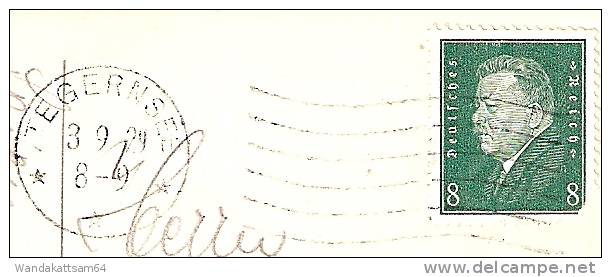 AK Egern 3 9 29 8 - 9 * TEGERNSEE * Nach Freital In Sachsen Mit 1 X 8 PF DEUTSCHES REICH "Reichpräsidenten" Friedrich Eb - Miesbach