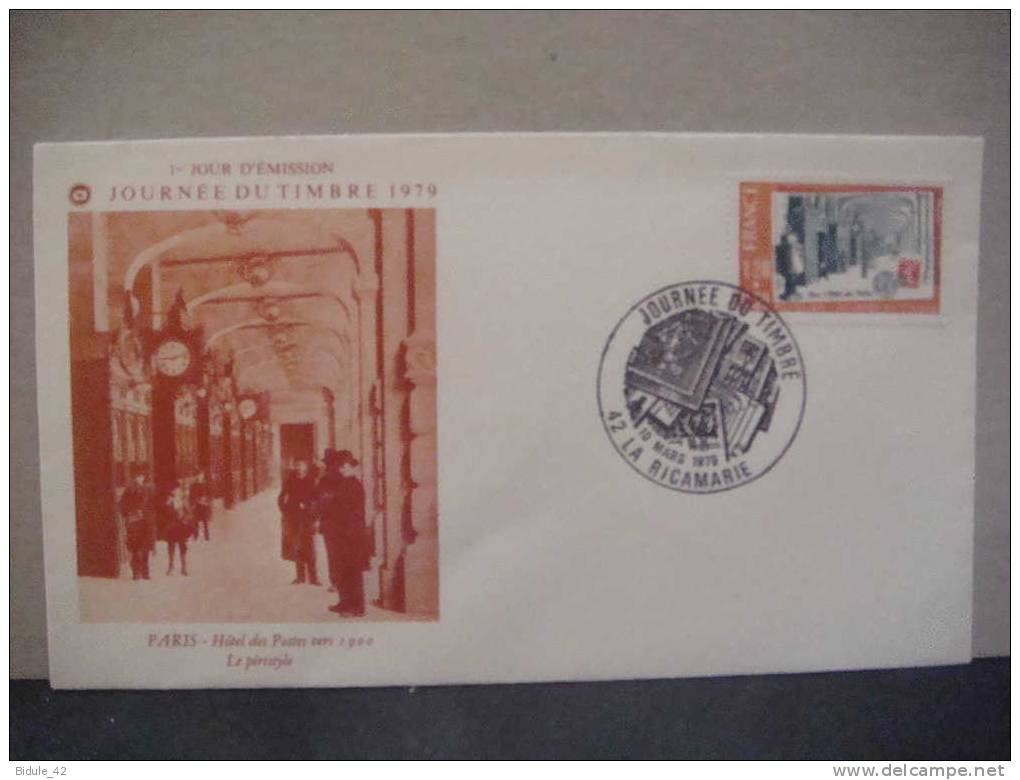 Enveloppe Illustrée FSPF Journée Timbre 1979 LA RICAMARIE (42) - Covers & Documents