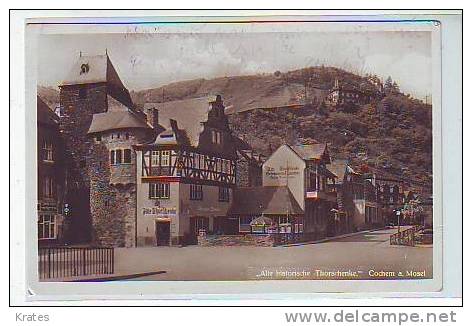 Postcard - Gasthaus "Alte Historische Thors Henke", Cochem A. Mosel (163) - Cochem