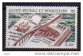 Decouverte Des Iles SAINT PIERRE & MIQUELON Par Jacques Cartier .   1 T-p  Neuf **. Yv.# 470 - Neufs