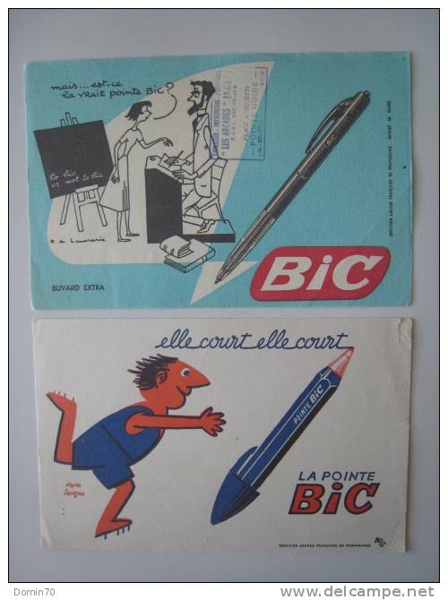 Buvards La Pointe Bic Stylo Crayon To Bic Or Not To Bic - Colecciones & Series