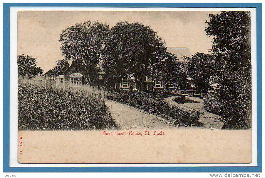 ANTILLES  - SAINTE LUCIE --  Government House - St. Lucia