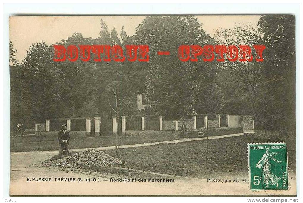 94 - LE PLESSIS TREVISE - Rond Point Des Maronniers - Dos Scané - Le Plessis Trevise