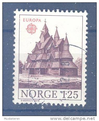 Norway 1978 Mi. 769    1.25 Kr Europa CEPT Baudenkmäler Heddal-Stabkirche In Telemark (1250) - Used Stamps