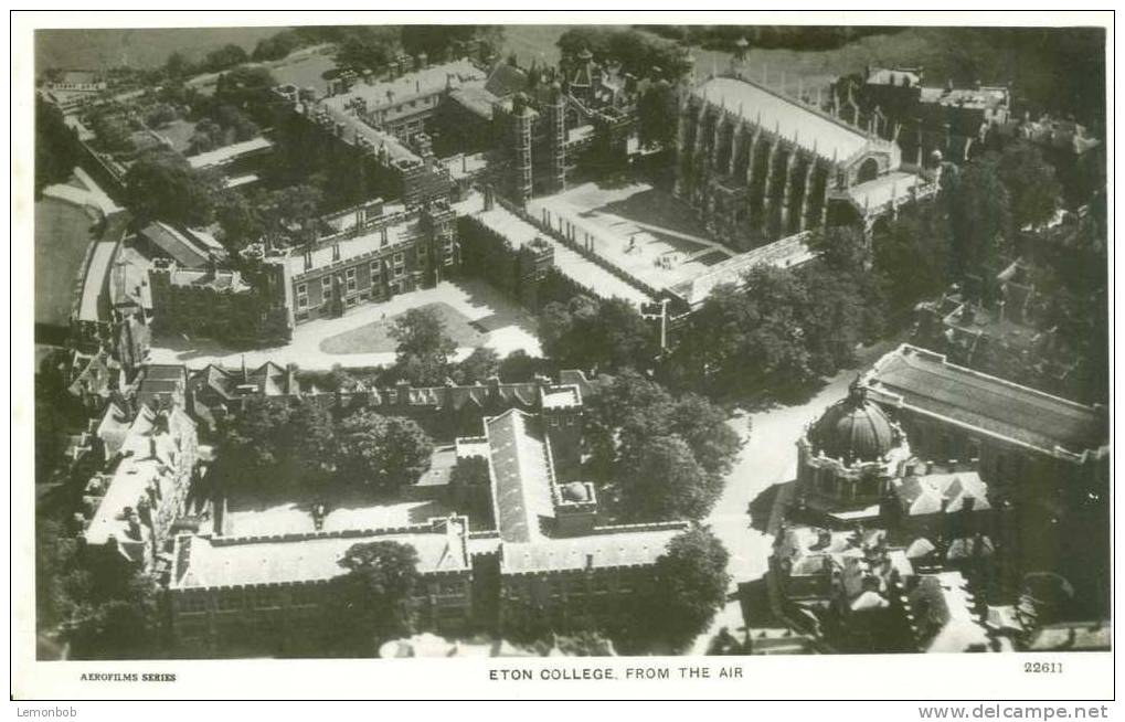 Britain United Kingdom - Eton College From The Air, Eton - Real Photograph Postcard [P1766] - Sonstige & Ohne Zuordnung