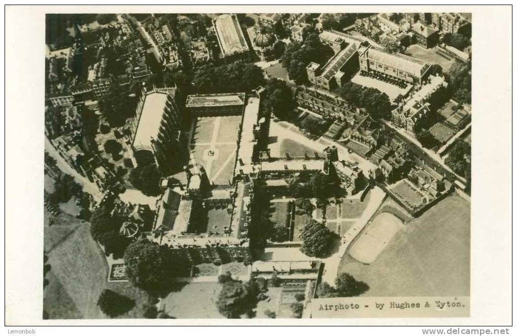 Britain United Kingdom - Eton College From The Air, Eton - Real Photograph Postcard [P1767] - Otros & Sin Clasificación