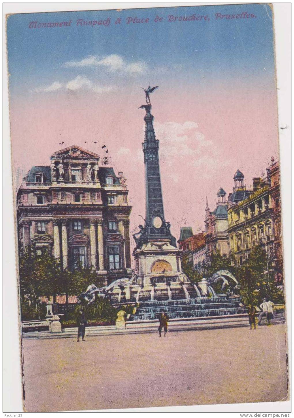 Monument Anspach - Place De Brouckere- Brussel-Bruxelles Midi-perfekte Staat! - Personaggi Famosi