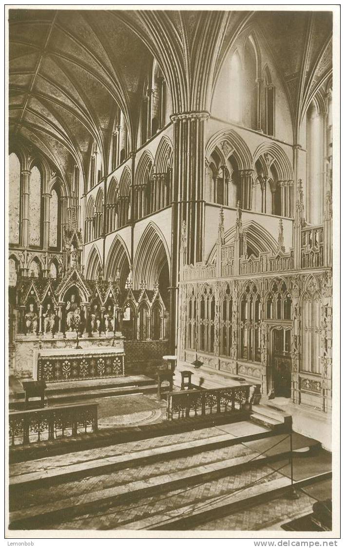 Britain United Kingdom - Worcester Cahtedral, The Choir - Old Real Photograph Postcard [P1794] - Autres & Non Classés