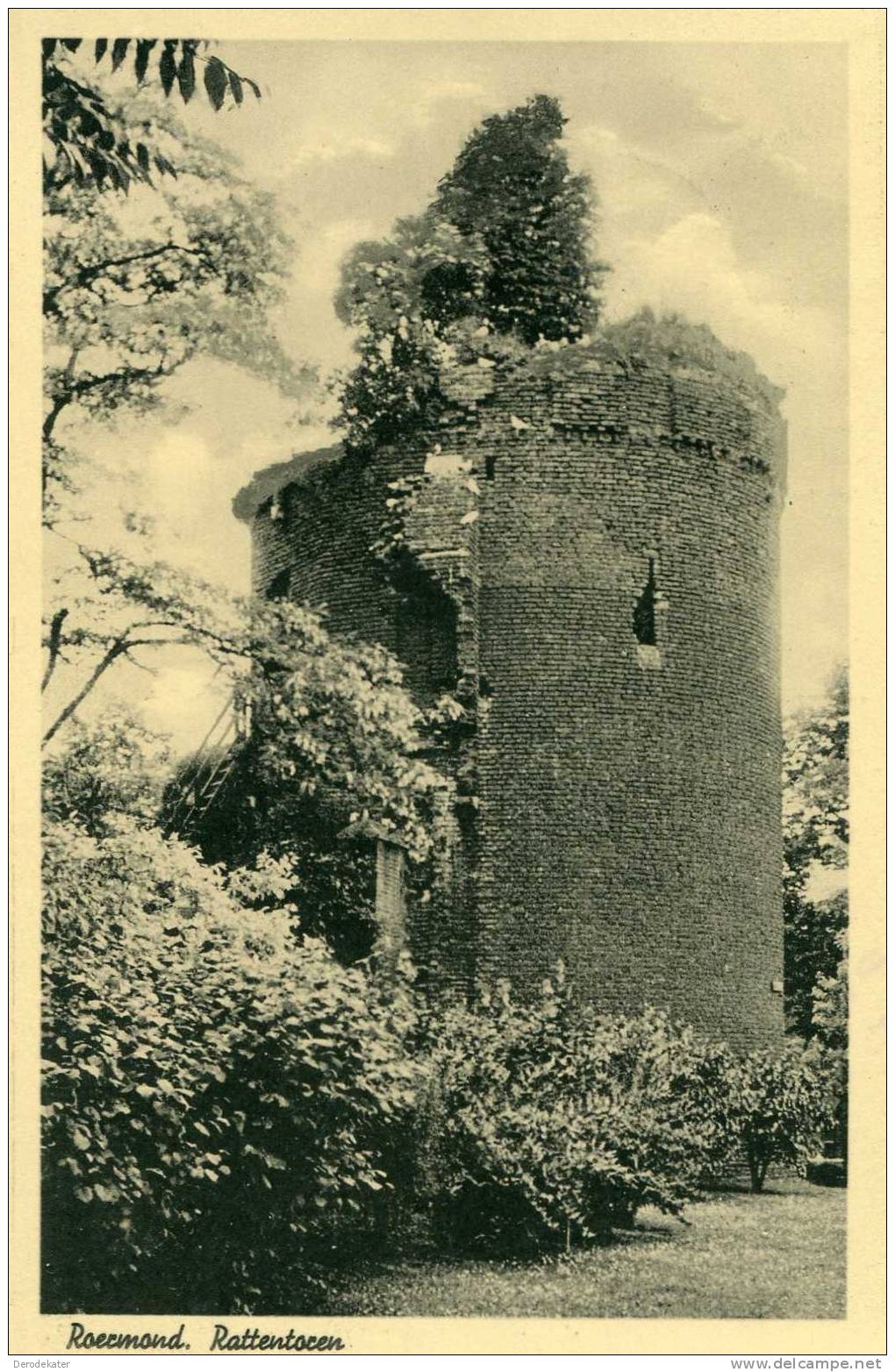 Roermond. Rattentoren. Gelopen In 1941. J.Sleding 31. J.S.A. - Roermond