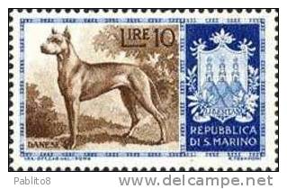 SAN MARINO 1956 CANI SERIE COMPLETA MNH