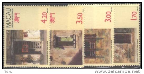 MACAU -  PAINTINGS OF DOORS & WINDOWS   - 1992 - Mi. 690 / 3   - MNH ** - Ungebraucht