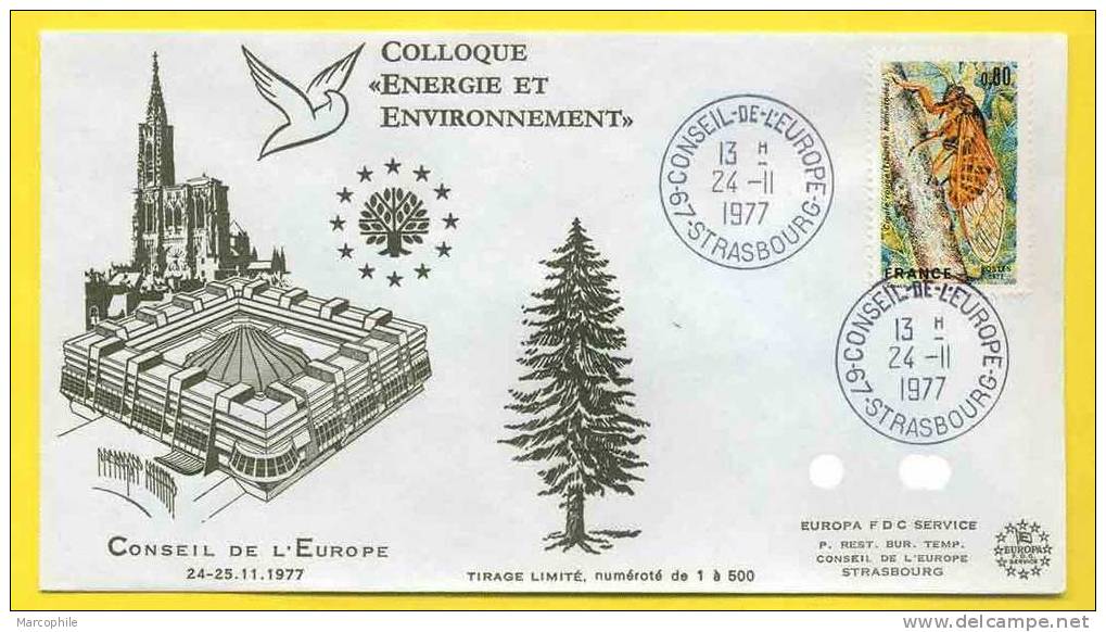 ENERGIE & ENVIRONNEMENT / 1977 FRANCE LETTRE / NUMEROTE - Covers & Documents