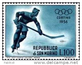 SAN MARINO 1955 GIOCHI OLIMPICI INVERNALI SERIE COMPLETA TIMBRATI