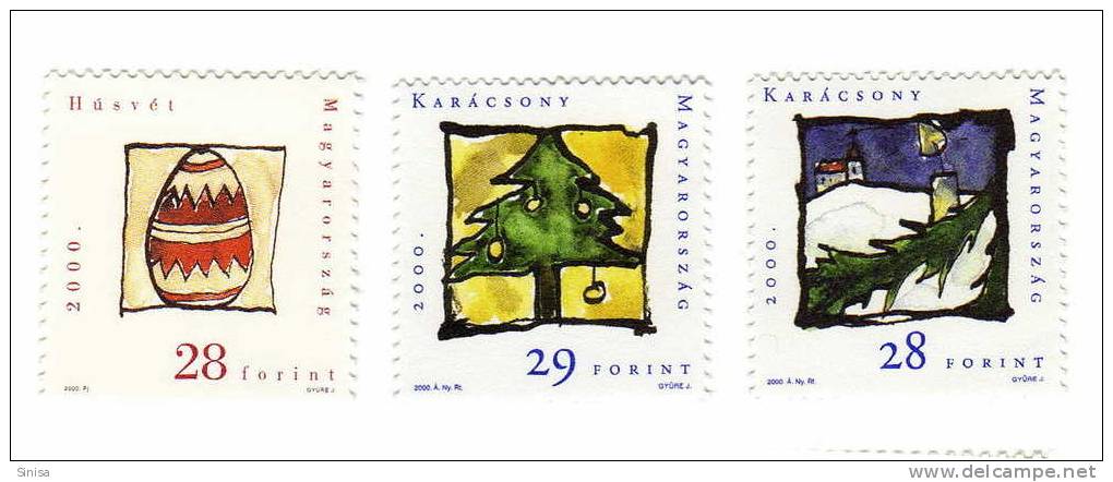 Hungary / Christmas, New Year , Easter - Unused Stamps