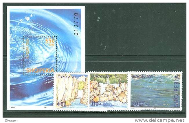 ALBANIA 2001  EUROPA CEPT  MNH - 2001