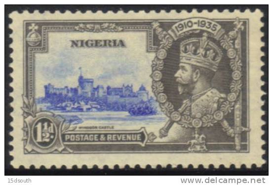 Nigeria - 1935 Silver Jubilee 1½d MH* - Nigeria (...-1960)