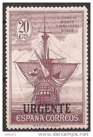 ES546-A115-CG.España.Spain. Espagne.DESCUBRIMIENTO   DE AMERICA.URGENTE.1930. (Ed 546*) Con Charnela.MAGNIFICO - Neufs