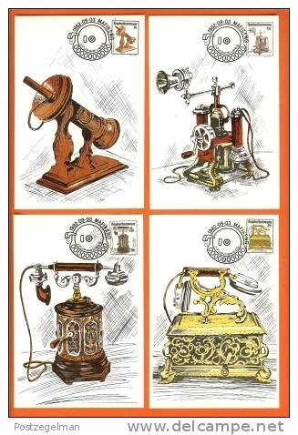 BOPHUTHATSWANA 1982 Unofficial Maxicards Telephones 92-95 - Bophuthatswana